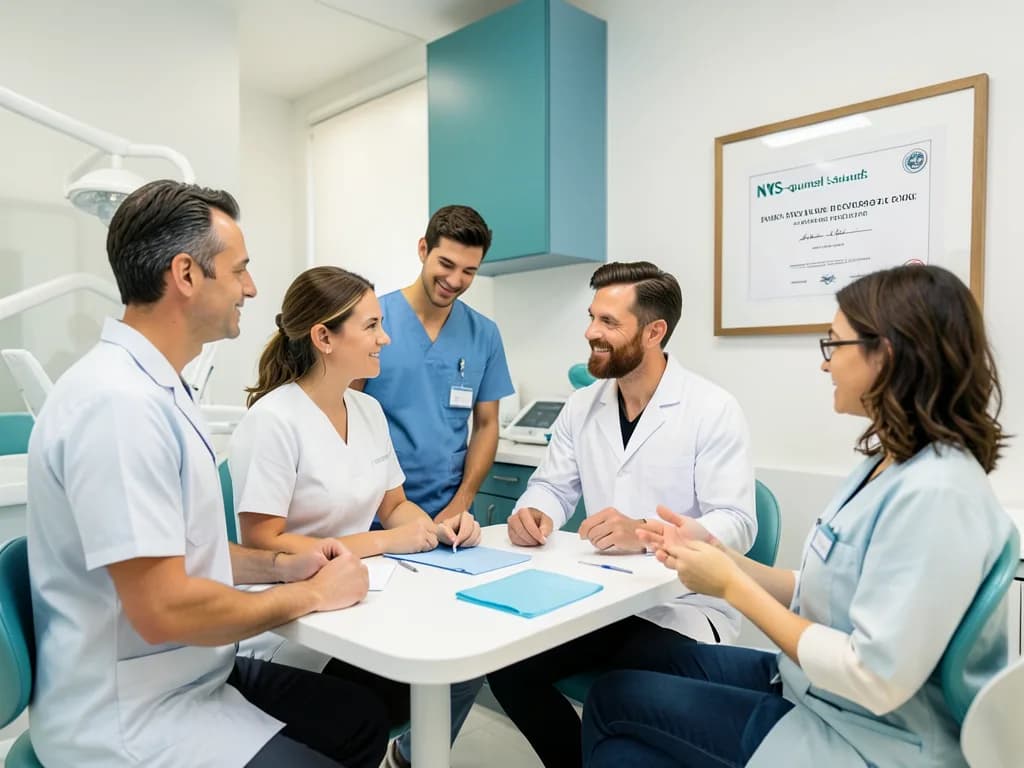 British expat visiting a UK-trained dentist in a Dubai clinic