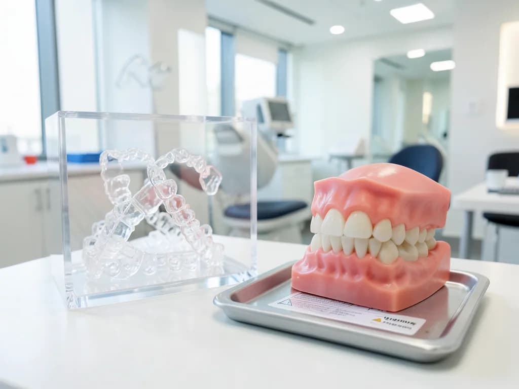 Clear aligner trays for invisible teeth straightening in Dubai
