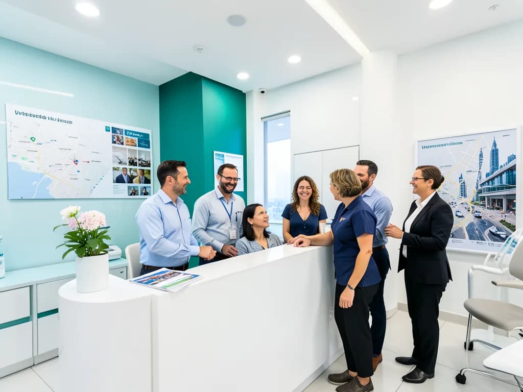 Tourist visiting a walk-in dental clinic in Dubai for emergency dental treatment
