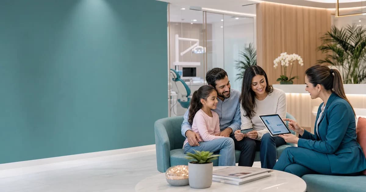 Patient confirming Dubai dental insurance comparison coverage at a Dubai dental clinic
