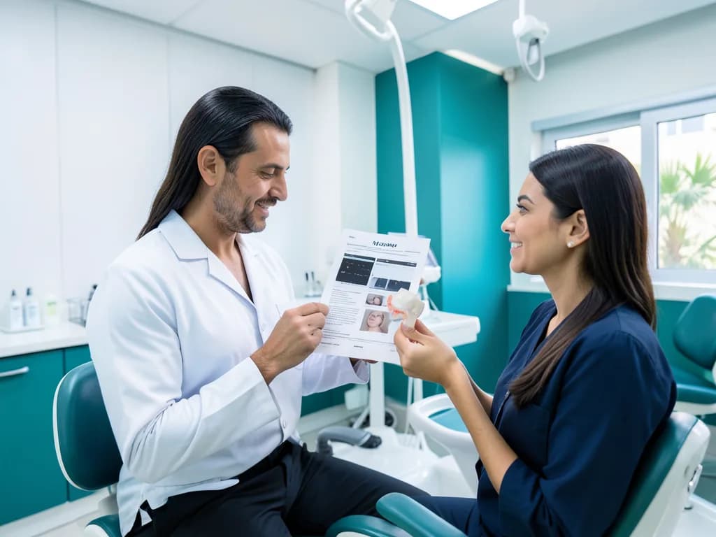 Custom oral appliance for sleep apnea treatment fitted by a Dubai dentist