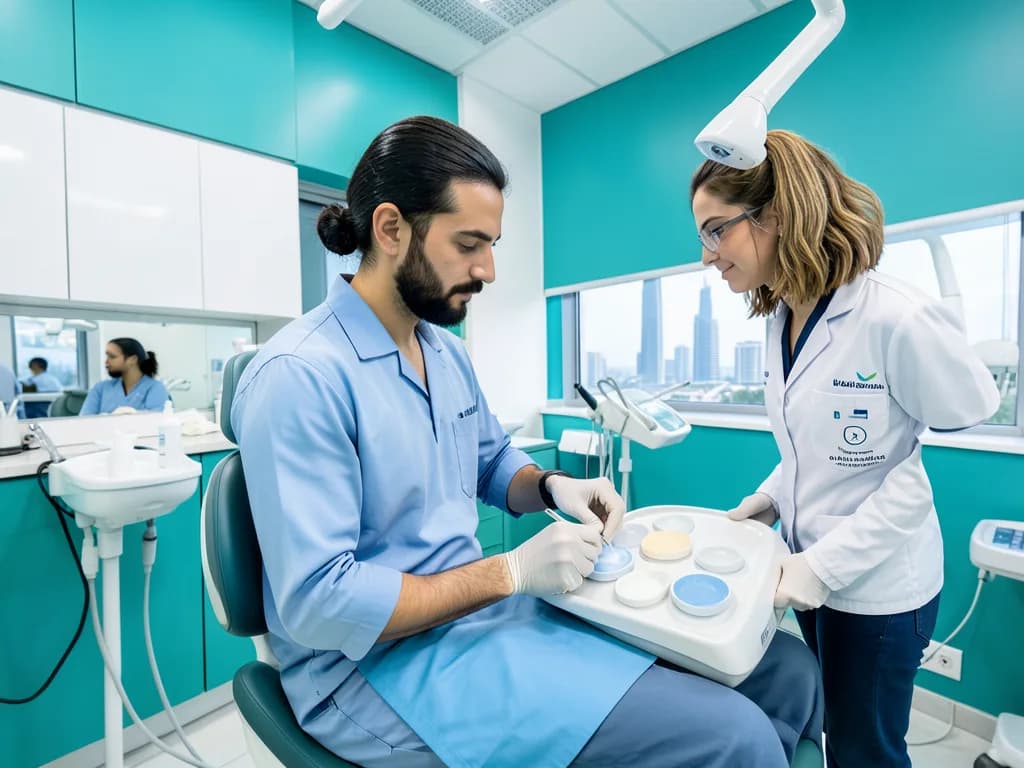 تبييض الاسنان في دبي - Professional teeth whitening treatment at a Dubai dental clinic