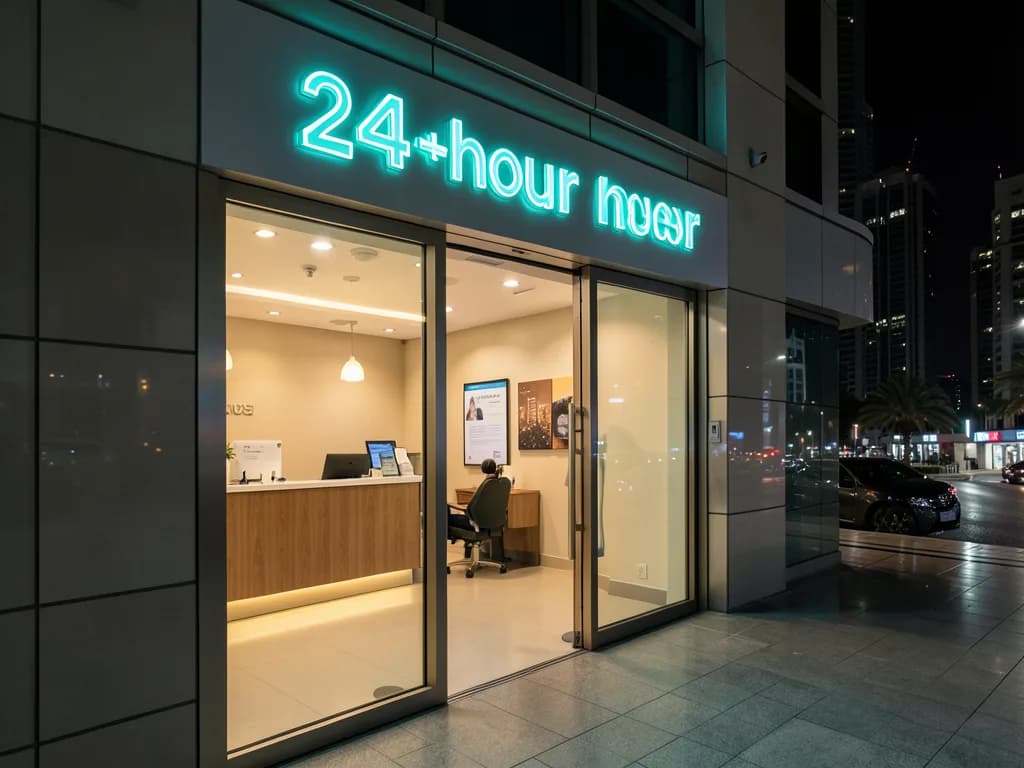 24-hour emergency dental clinic open at night in Dubai